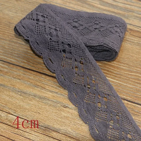 4CM5yards 2-6 см 5 ярдов цветные кружева высокого качества Кружева Хлопок Кружева Шитье домашнего интерьера аксессуары для одежды DIY материал - Цвет: 4CM5yards