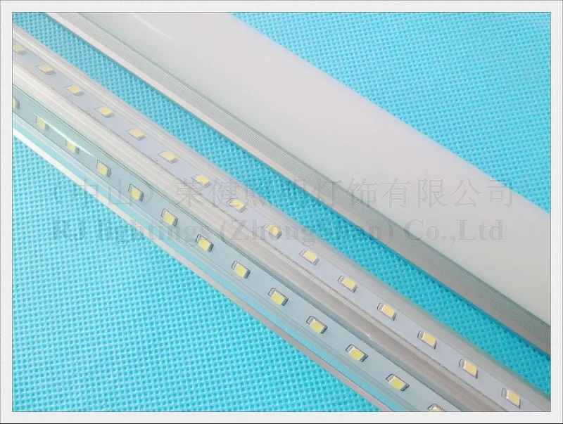 Компактная Встроенная двухрядная Светодиодная лампа V-образной формы T8 2400 мм 2 4 м