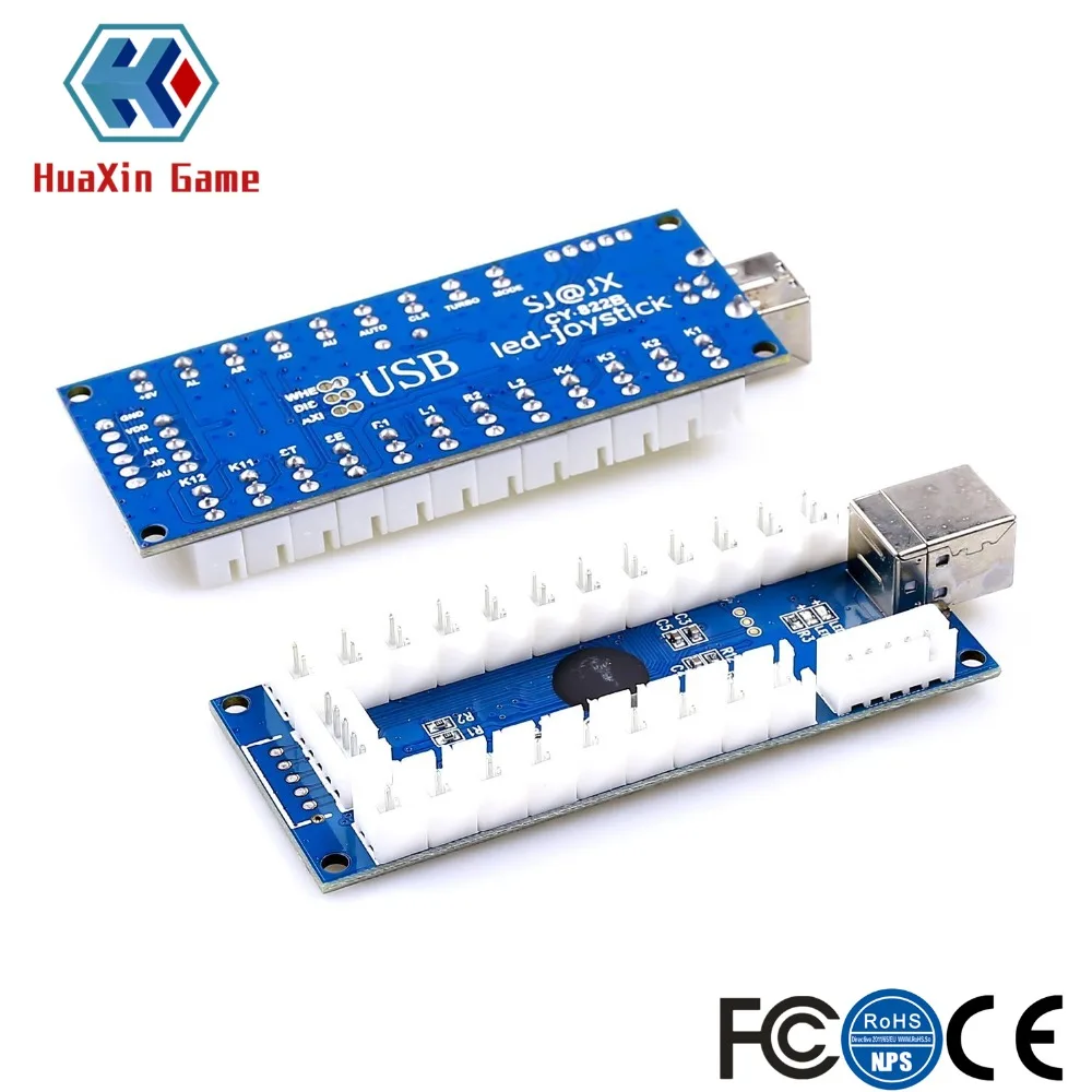 2 игрока LED аркадная игра DIY Kit USB энкодер + ДЖОЙСТИК (4/8 способ) светодиодная кнопка