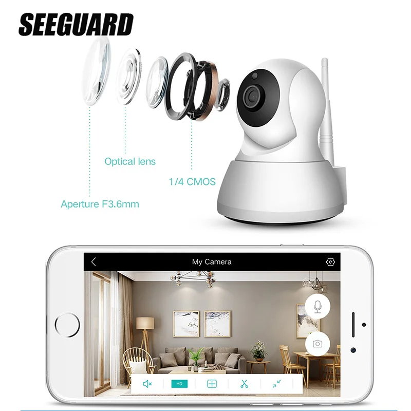SEEGUARD HD WIFI Беспроводная камера 1080P ночное видение Мобильный телефон Удаленный