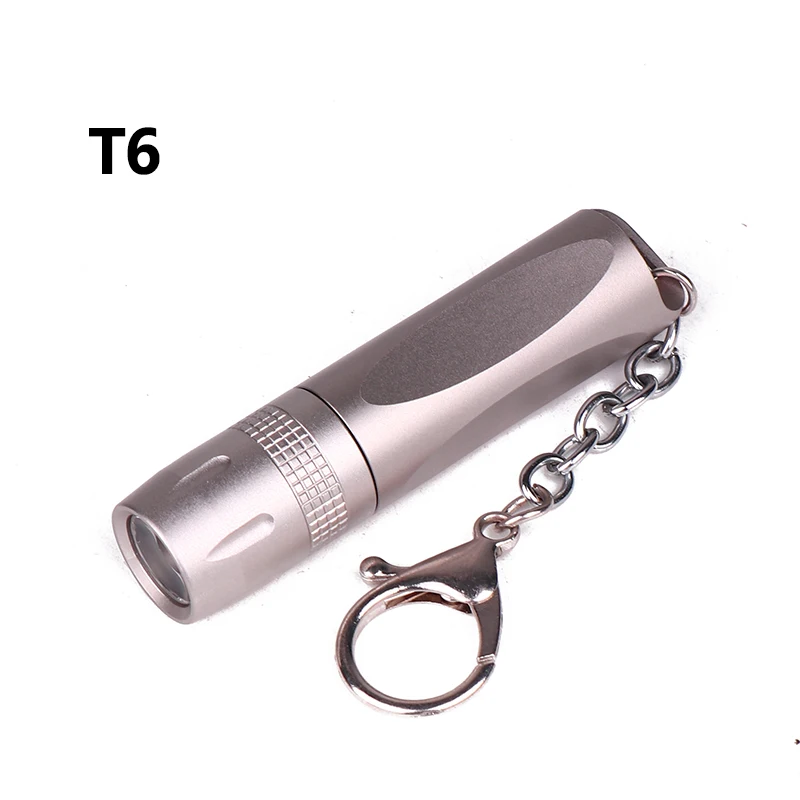 Silver body T6 T6 XM-L 4000лм мини Мощный светодиодный светильник-вспышка, портативная походная лампа, фонарь светильник s, защитный Тактический светильник Z90+ SY1 - Испускаемый цвет: Silver body T6