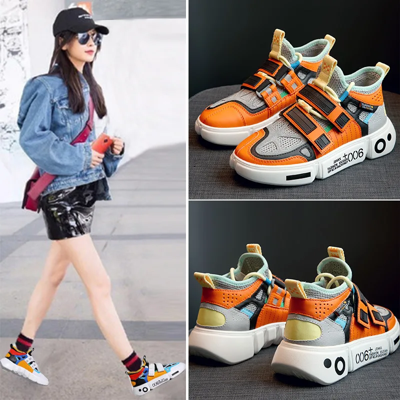 Кроссовки женские на массивной платформе Повседневная дышащая обувь модные