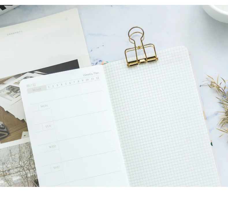 Weekly Plan Planner Journal A6 Organizer Agenda schedule Notebook Time Planning School Office Stationary Book Gift