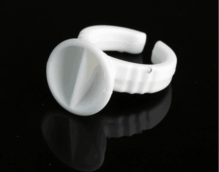 Бесплатная доставка новинка 200 шт./лот белый пластиковый клей-кольцо для