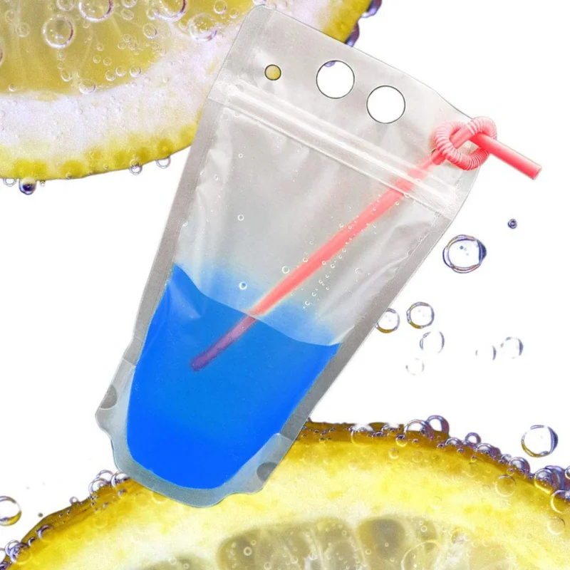 50 шт. одноразовые пакеты для сока кофе жидкости|Сумки вещей| |