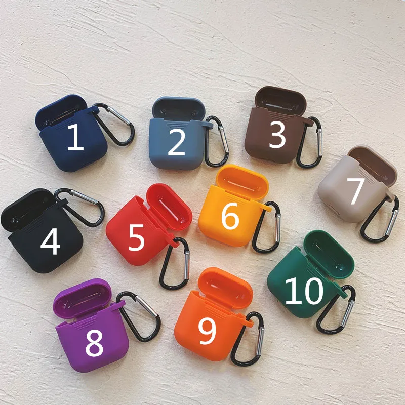 Яркий Цветной ТПУ силиконовый Bluetooth беспроводной чехол для наушников Защитный