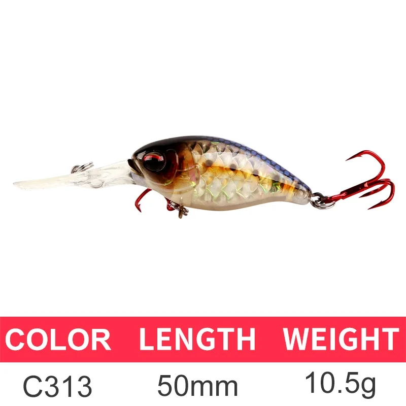 C313 XTS Crankbaits Crank Bait Гольян рыболовные приманки плавающий Topwater воблеры 5 см 10,5 г твердая приманка искусственная Jerkbait 3507 - Цвет: C313