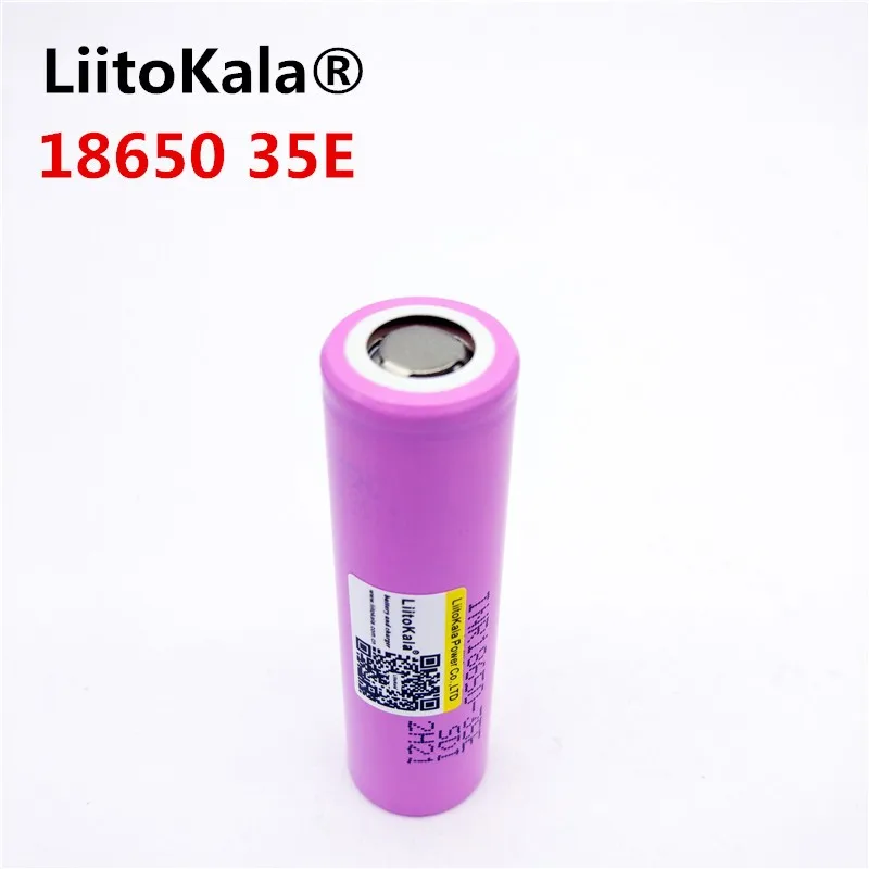 Liitokala 3500 мАч descarga 13a inr18650 35e para Для 18650 bateria li ion 3 7 v recarregavel|Перезаряжаемые батареи| |