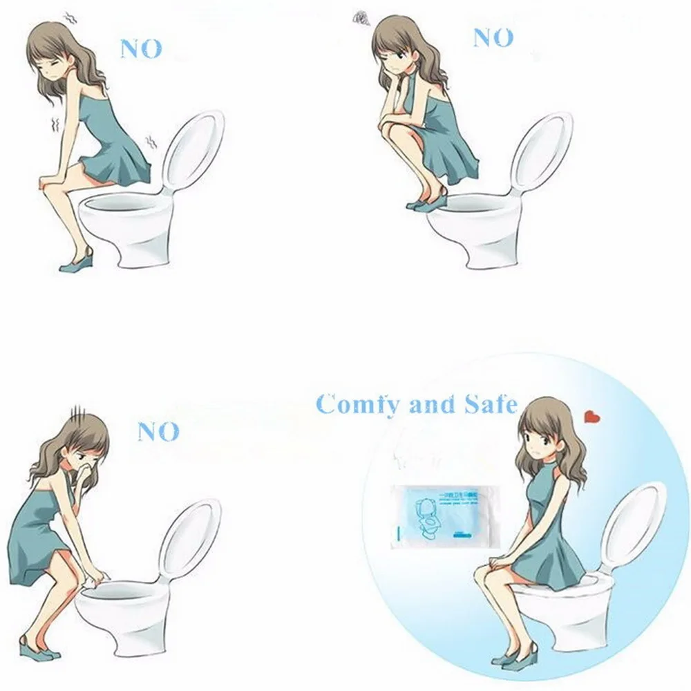 Pocket size Travel disposable Hygienic toilet seat cover Anti-bacterial 45*37cm Pregnant women Pad JJ-ZBD14 | Дом и сад
