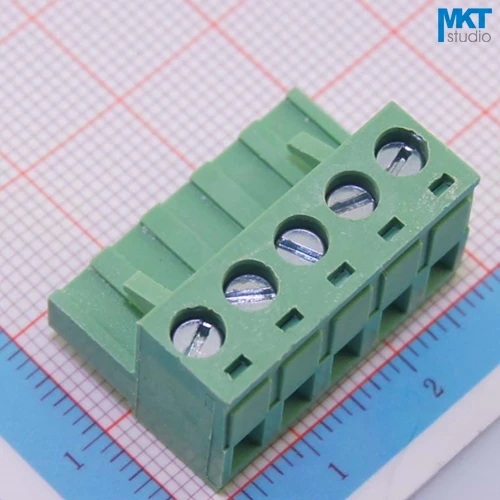 10 шт. 5P 5 08 мм Шаг правый угол женский PCB электрический винт провода клеммный блок