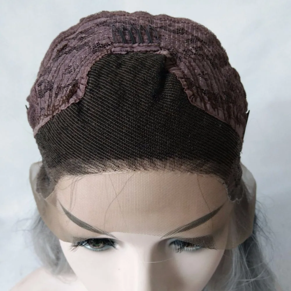 Парик MRWIG длинный волнистый синтетический фронтальный бесклеевой Детские волосы