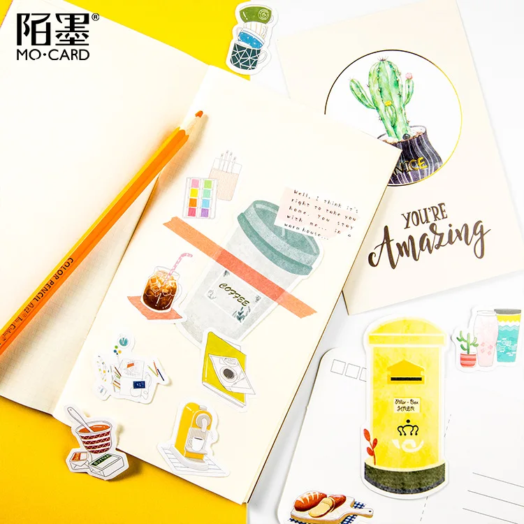 Мини-коробка для повседневной жизни Bullet Journal Декоративные Канцелярские наклейки Скрапбукинг DIY дневник альбом палка этикетка