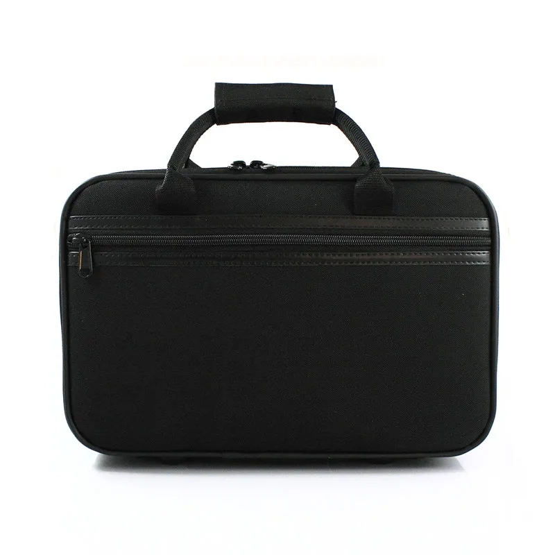 High quality bB Clarinet carring case canvas flannel box waterproof shockproof black shoulder package anti-throw Padded cover