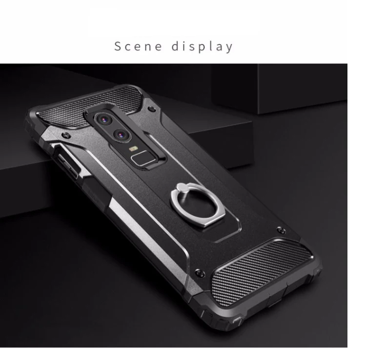 Чехол с кольцом для подушки безопасности OnePlus 7 6 T Мягкий Силиконовый