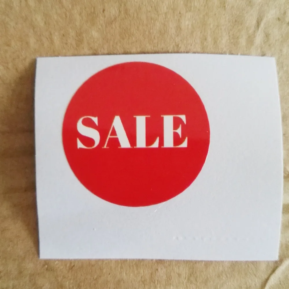 Круглая Бумажная Наклейка для супермаркета ebay amazon промоакция на 30 мм с