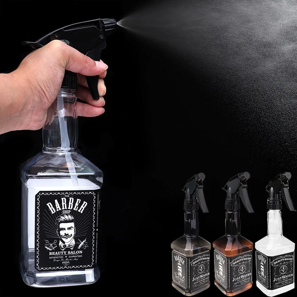 650 мл Новый пластик спрей для волос опрыскиватель тумана укладки бутылка Салон Парикмахерская Инструменты