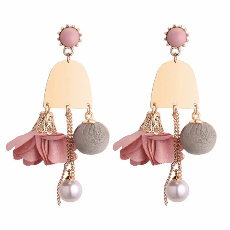 TONGKWOK висящие серьги в богемном стиле для женщин модные массивные круглые