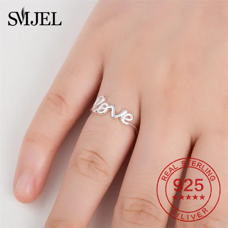 Женское серебряное кольцо SMJEL с надписью Eternity Love 100% Стерлинговое Серебро 925 пробы