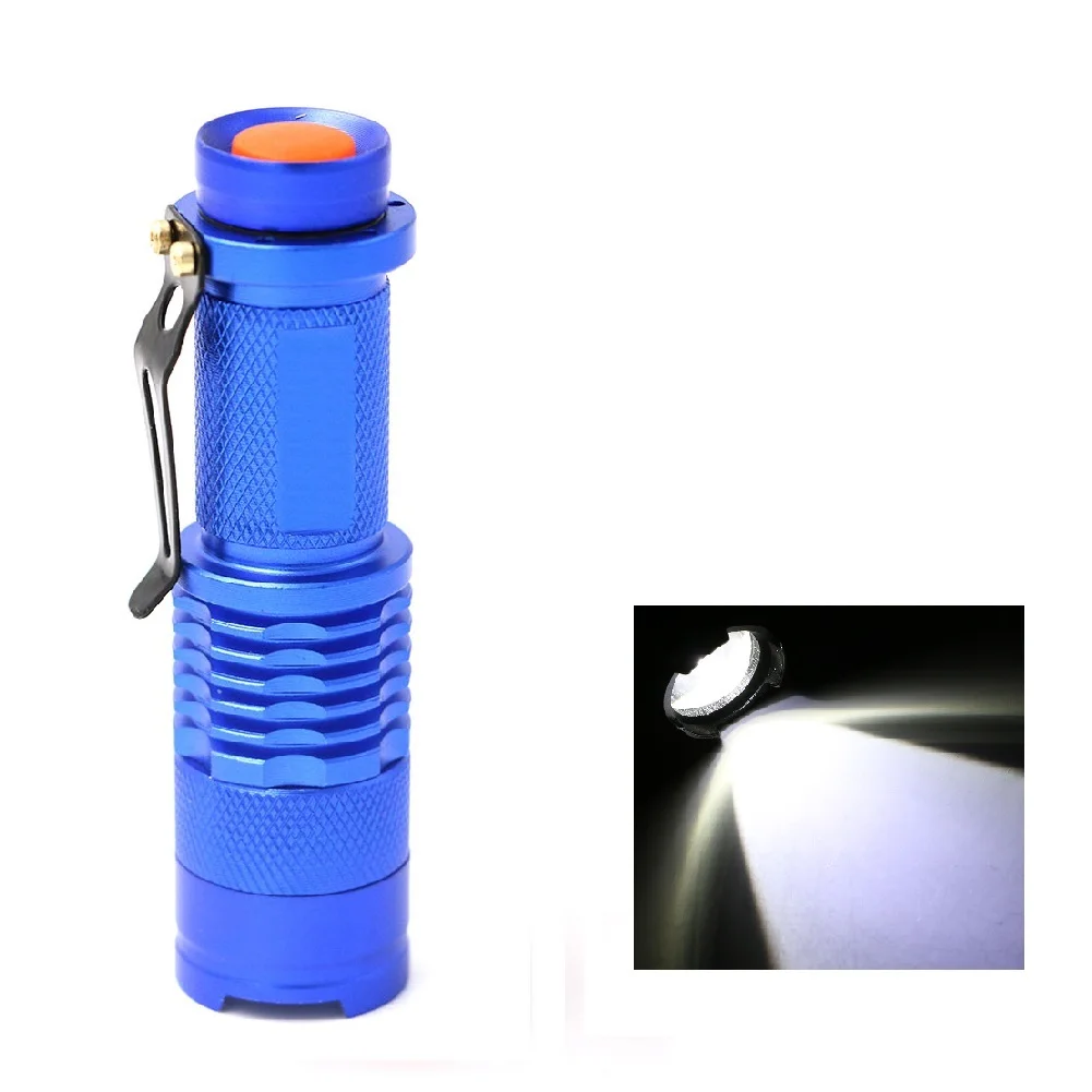 3 Modes Mini Flashlight Zoomable Focus 2000 Lumens LED Flashlight Torch Portable Lantern AA 14500 Night Fishing Camping Light 1/3 Modes - Испускаемый цвет: 3 Modes