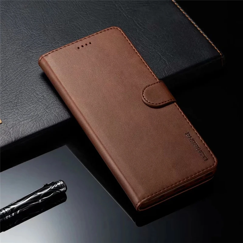 Противоударный кожаный чехол для телефона Samsung Note 9 8 S9 + A8 Plus 2018 Магнитный Тонкий