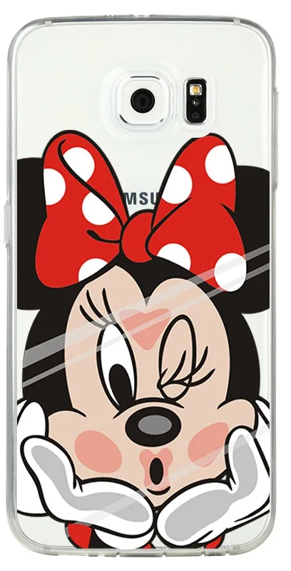 Soft Tpu Clear Case ForSamsung S3 S4 S5 S6 S7edge NOTE3 NOTE4 NOTE5 with Minnie Cute Mickey Fruit Animal Cat For Samsung |