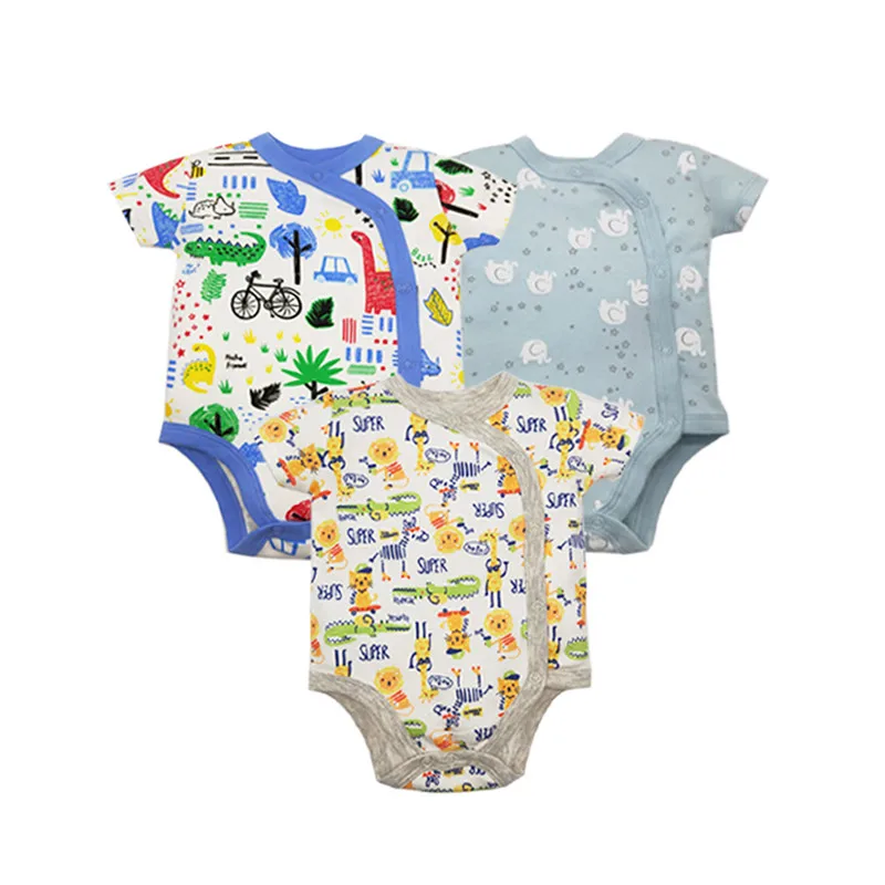 3 шт./лот хлопковые боди для детей Одежда новорожденных малышей | Отзывы и видеообзор