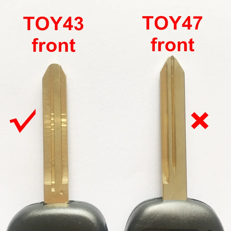 Складной чехол для дистанционного ключа Fob Toyota 2 кнопки Prado Tarago Camry Corolla Rav 4 Avensis