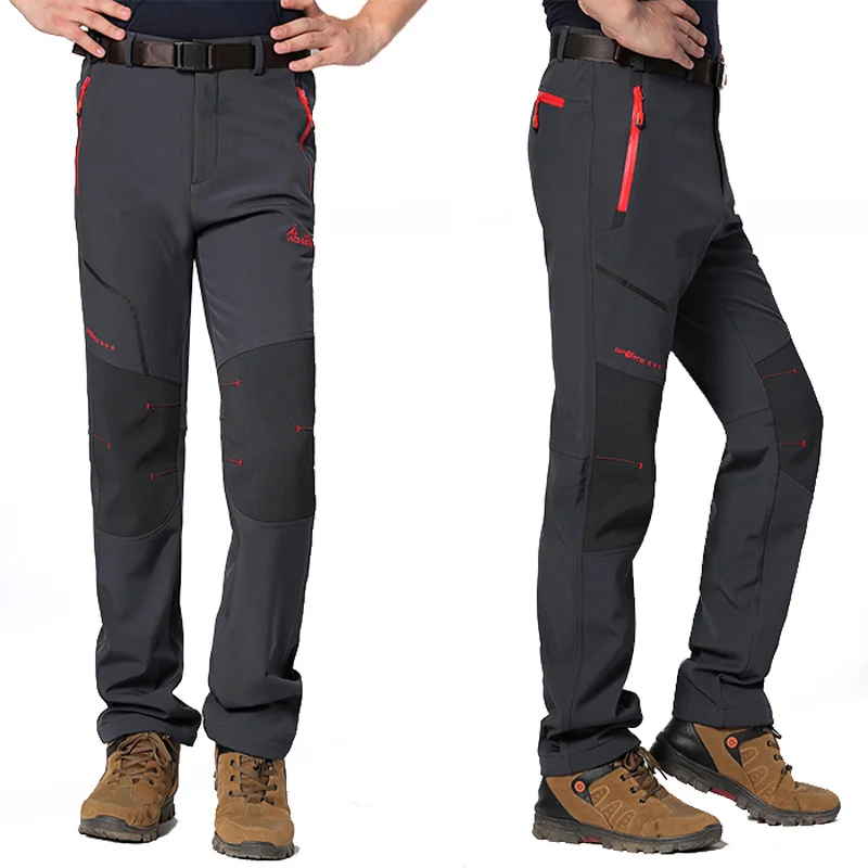 5XL восхождение Пешие Походы Кемпинг Лыжная Охота мужские брюки Зимние флисовые