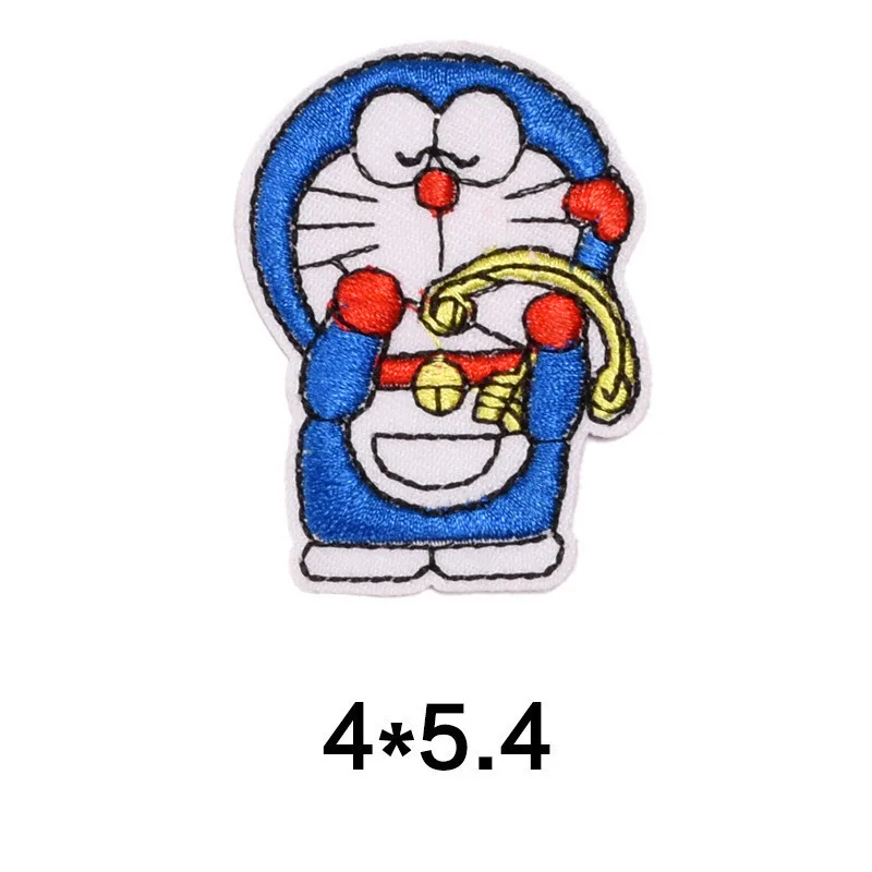 Изысканные Мультяшные нашивки с пайетками Doraemon, нашивка со звездами из фильма «Железный патчи» для одежды, детская одежда, наносимые с помощью утюга наклейки «сделай сам»