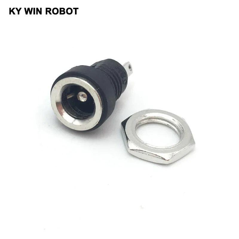 10 шт./лот DC 022B Power Jack Socket dc connector Adapter interface DC022B 5 5x2 1 мм Supply Panel Mount plug|plug socket connector|plug