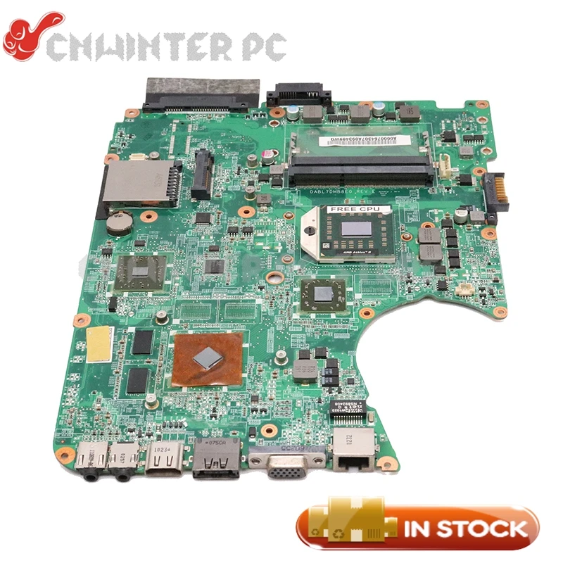 NOKOTION A000076430 DABL7DMB8E0 основная плата для Toshiba satellite L655D L650D материнская плата для ноутбука HD4500 DDR3 Бесплатный процессор