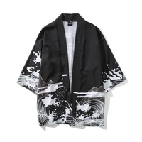 japanese kimono cardigan men haori yukata male samurai costume clothing kimono jacket mens kimono shirt yukata haori