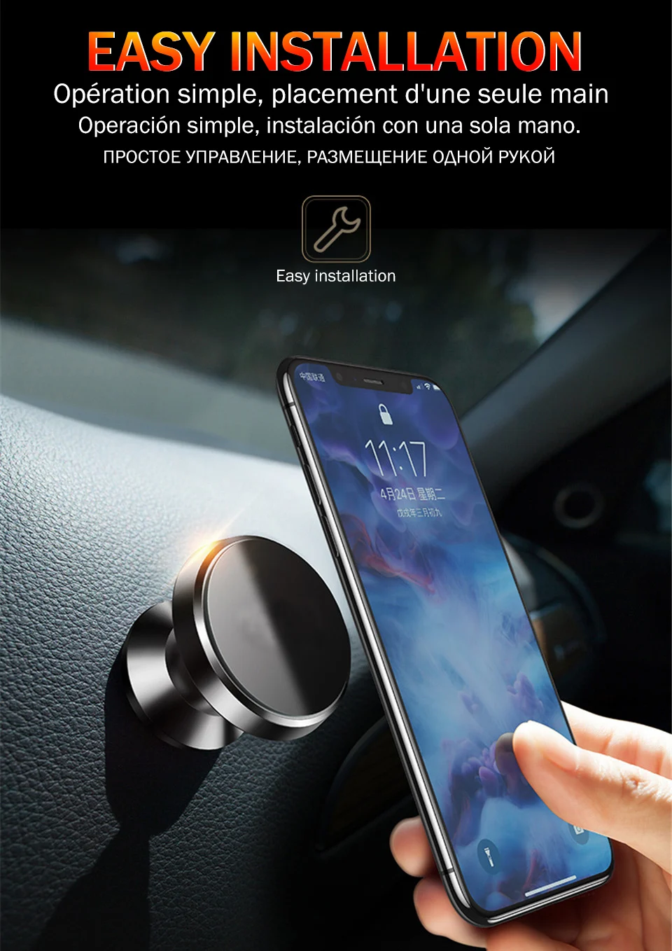 Автомобильный держатель магнитный держатель для мобильного телефона Подставка для Xiaomi huawei Универсальный Автомобильный держатель для вентиляции gps Автомобильный держатель для мобильного телефона samsung iPhone