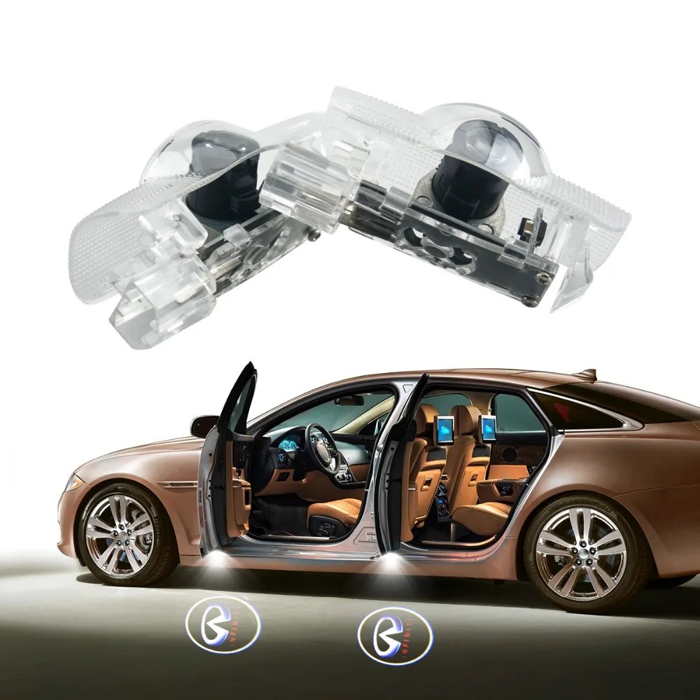 2 шт. проектор Ghost Shadow Light Добро пожаловать свет у круг для Infiniti Q50 FX35 FX37 F50 G37 QX70 QX60 EX35