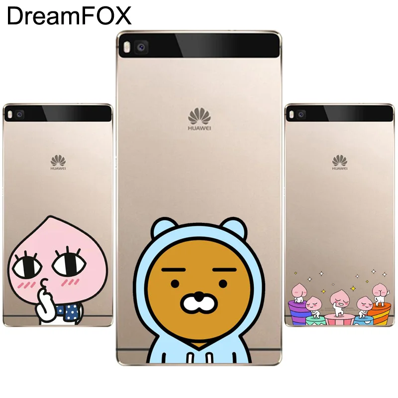 DREAMFOX L052 друзья поп Корея Мультфильм Мягкий ТПУ силиконовый чехол для huawei P8 P9 P10 Lite