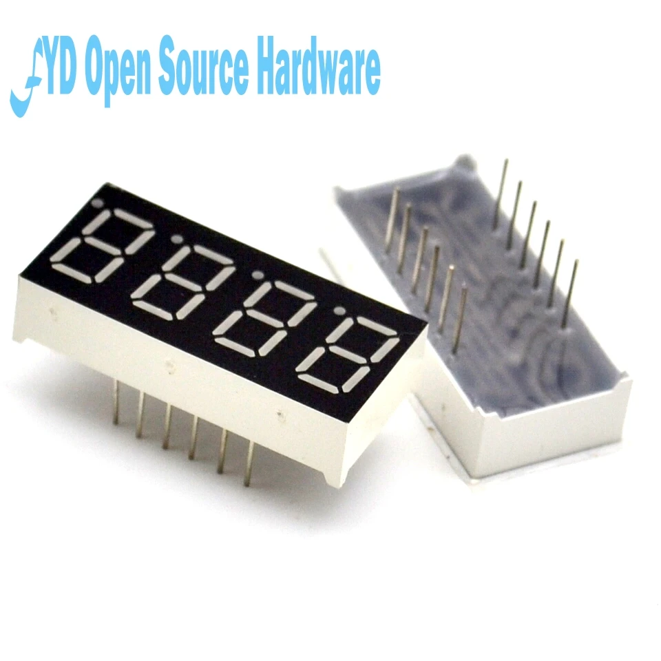 10 шт. 4 битная общая анодная положительная цифровая трубка 0 36 дюйма. Красный