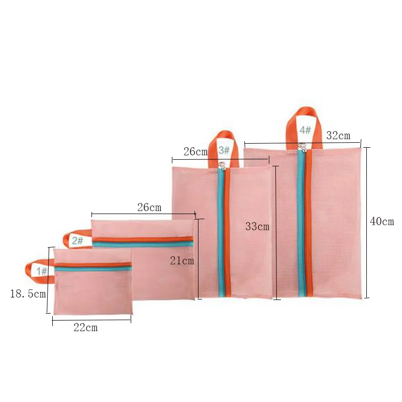 Doppulle Марка 4 шт./компл. Портативный Путешествия сетки хранения четыре Наборы для