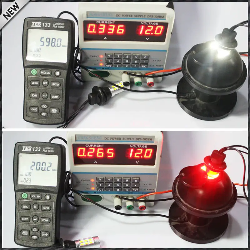2) белый/красный двойной цвет 1156 7506 BA15s P21W светодиодный Сменные лампы для резервные фары заднего хода автомобиля и преобразования задней противотуманной фары