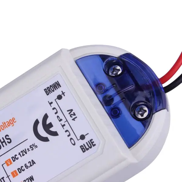 Драйвер светодиодный одного драйвера 12 в 72 Вт адаптер для светодиодной ленты 90 240