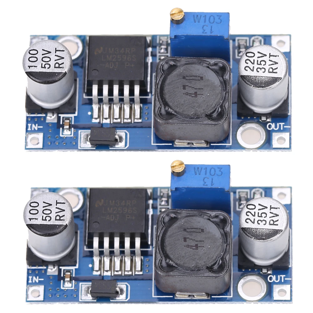

2 pcs LM2596 DC-DC Step-down Converter Power Supply Module LM2596S Adjustable Buck Step-down Power Module Voltage Regulator