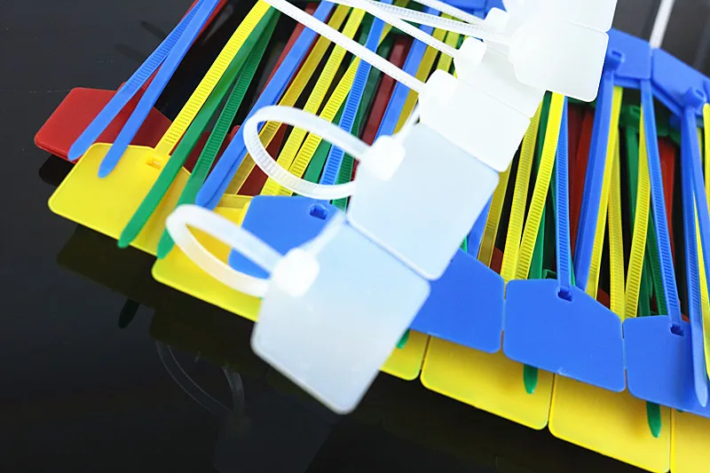 100 шт. 3*120 почтовые стяжки запись на Ethernet RJ45 RJ12 кабель питания этикетка