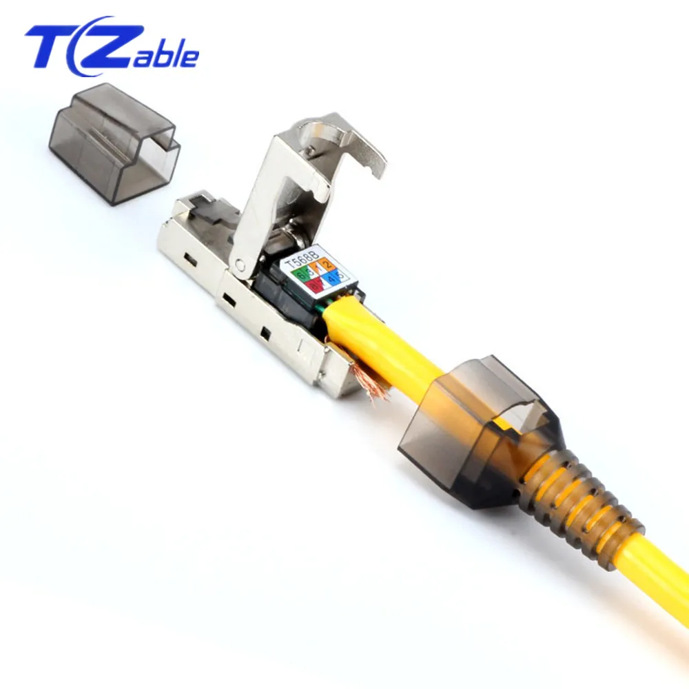 2 шт. адаптер для Ethernet RJ45 CAT6A с защитой от кристаллов| |