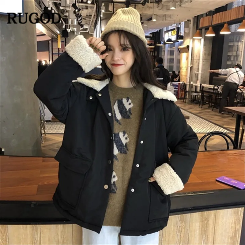 RUGOD 2019 Autumn Winter Fashion Panda Women O-neck Long Sleeve Sweater Ladies Cartoon Prints Pullovers sweter damski | Женская одежда