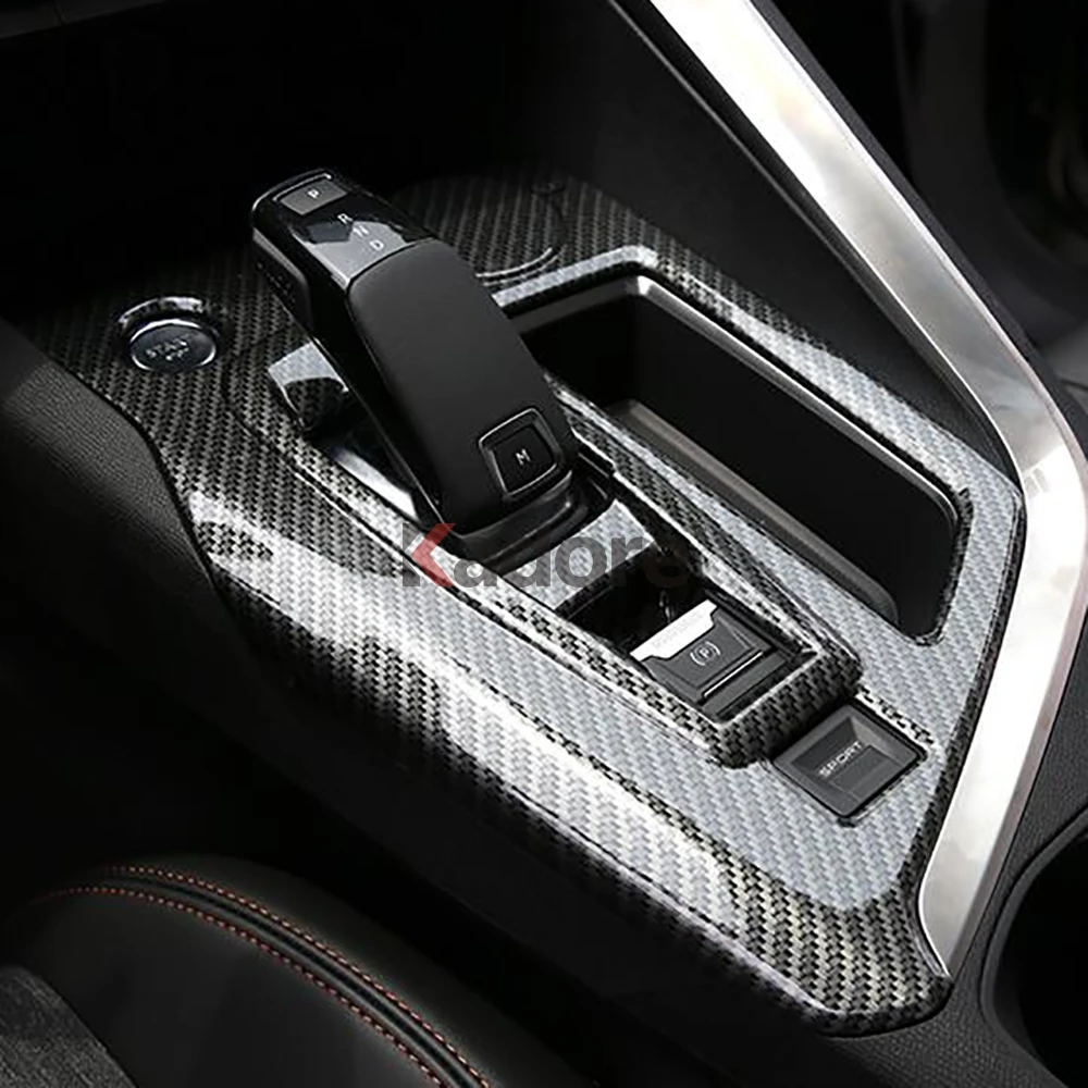 Для peugeot 3008 GT углеродное волокно панельная Накладка для коробки передач украшение автомобиля отделка интерьера аксессуары для автомобиля Стайлинг