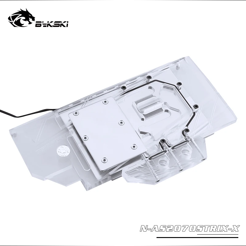 Bykski водного блока использовать для ASUS ROG STRIX-RTX2070-O8G/STRIX-RTX2060-O6G игр/полное покрытие медный радиаторный блок/RGB светильник
