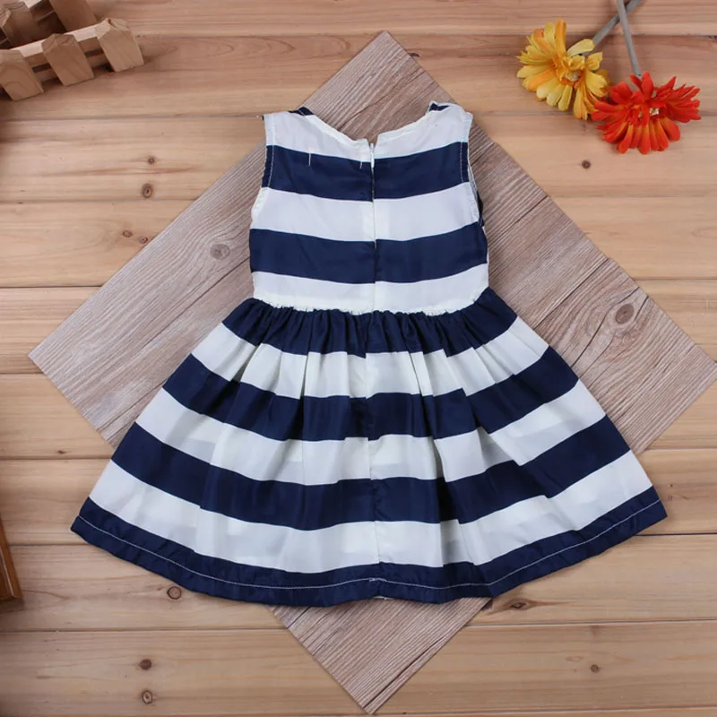 Baby Girl Dress Red And White Striped Flower Girls Princess Dresses For Kids Clothing Girls' Costumes | Детская одежда и обувь