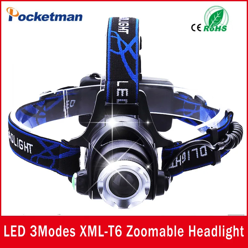 Светодиодный налобный фонарь T6 ZK50 светодиодный 18650 с зумом 2000 лм ZK50|led headlamp zoom|led