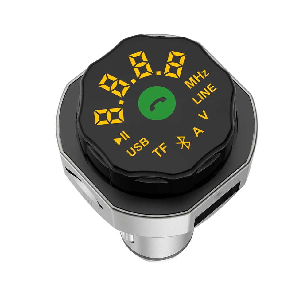 Автомобильный MP3 плеер беспроводной Hands free двойной USB зарядное устройство fm