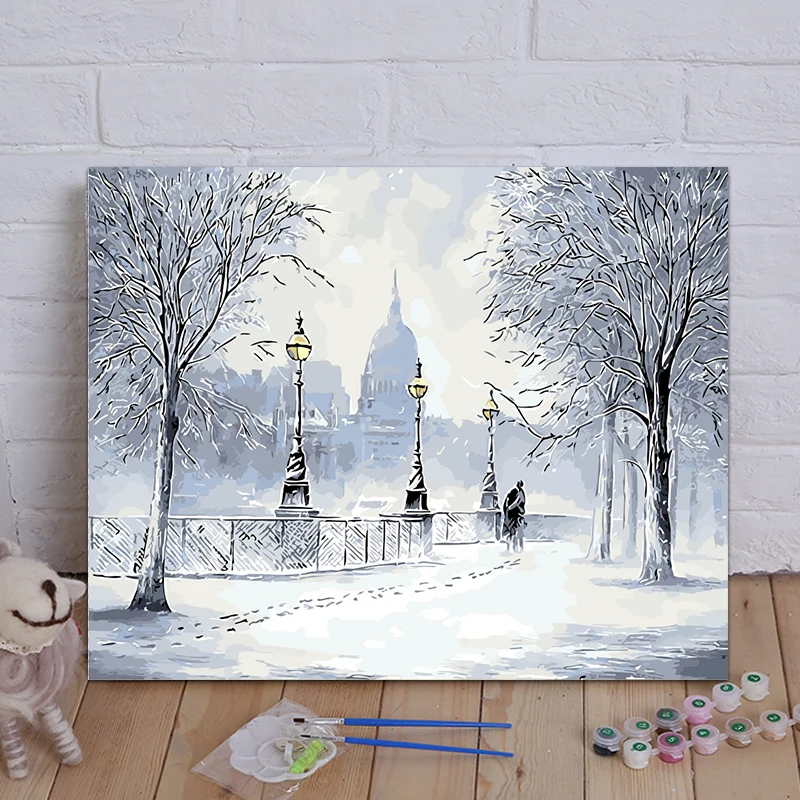 Картина по номерам сделай сам в рамке Настенный декор картина маслом на холсте