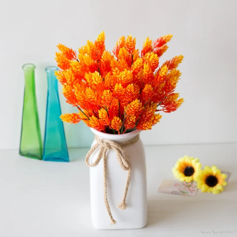 Дешевые рождественские искусственные растения pinecone цветок bromegrass декоративное